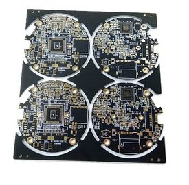 قیمت خوب Rigid Printed Circuit Board & 4 Layers & Multilayer PBC & ENIG Surface Surface & Black Solder Mask آنلاین