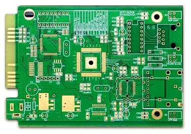 قیمت خوب FR4 4 Layer 2U'' 2OZ HASL/ENIG Surface PCB Prototype ENIG Green Soldmask Silkscreen White with Gold Finger آنلاین