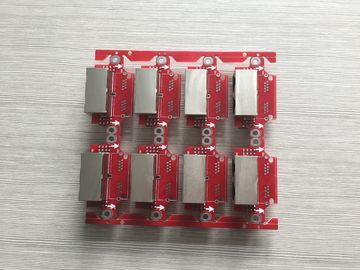 قیمت خوب UL 94V0 FR4 مونتاژ صفحه مدار الکترونیکی Red Soldermask PCB مونتاژ سرویس آنلاین