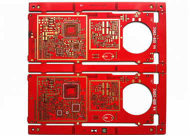 قیمت خوب HAL FR-4 مواد ماسک لحیم قرمز 2 لایه برد 2 اونس غوطه وری طلایی چند لایه PCB آنلاین